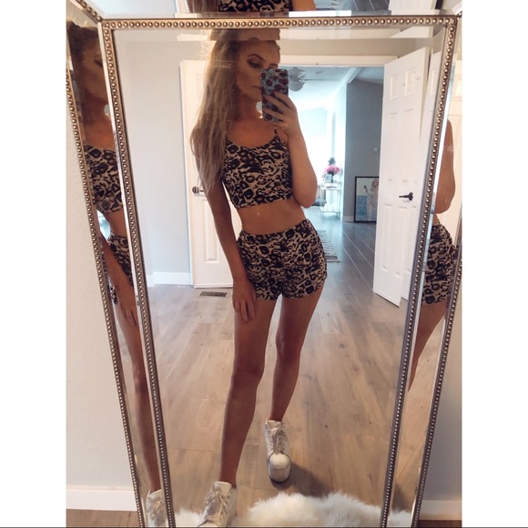 Missguided leopard print co-ord set XS - Picture 6 of 6